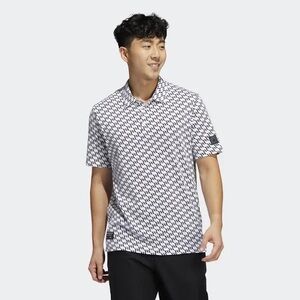 Adidas AdicCross Graphic Polo Shirt in Black and White Print Men’s Size XL